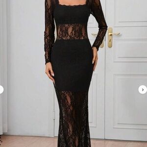 Shein Maxi lace dress S